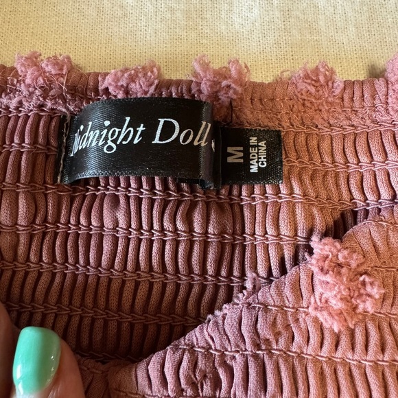 Midnight Doll Women Size Medium Pink Dress - Picture 2 of 5